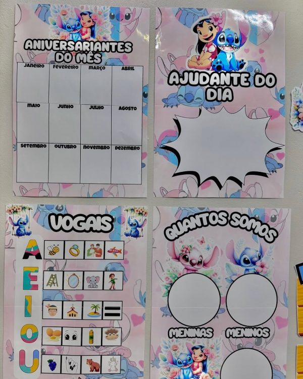 SUPER KIT DECORAÇÃO DE SALA STITCH & ANGEL - Imagem 6