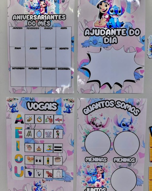 SUPER KIT DECORAÇÃO DE SALA STITCH & ANGEL - Imagem 5
