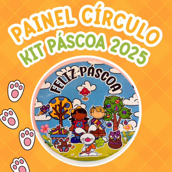 PAINEL CÍRCULO KIT PÁSCOA 2025