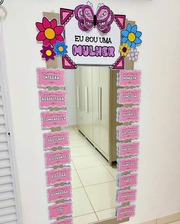 DECORAÇÃO ESPELHO DIA DA MULHER