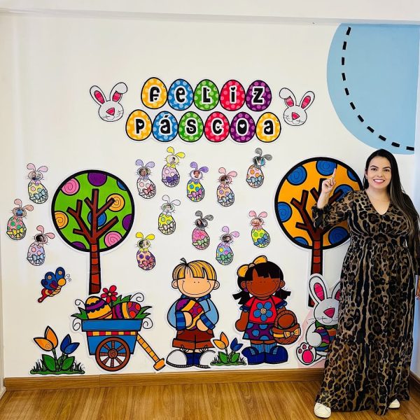 PAINEL A PÁSCOA CHEGOU NA MINHA SALA
