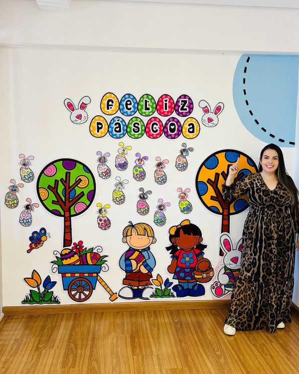 PAINEL A PÁSCOA CHEGOU NA MINHA SALA