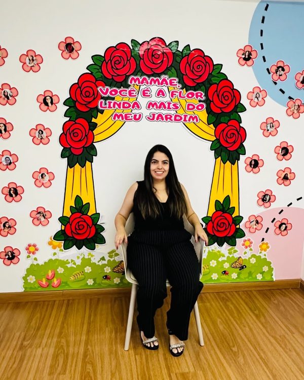 PAINEL DIA DAS MÃES VOCÊ É A FLOR MAIS LINDA DO MEU JARDIM