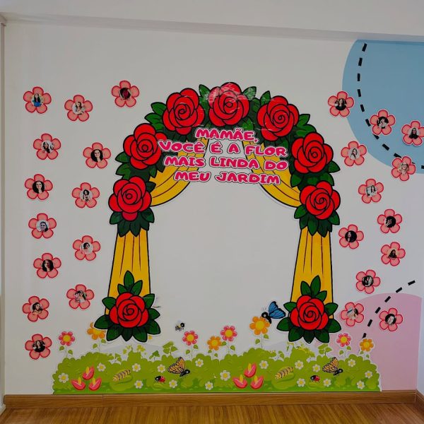 PAINEL DIA DAS MÃES VOCÊ É A FLOR MAIS LINDA DO MEU JARDIM - Image 2