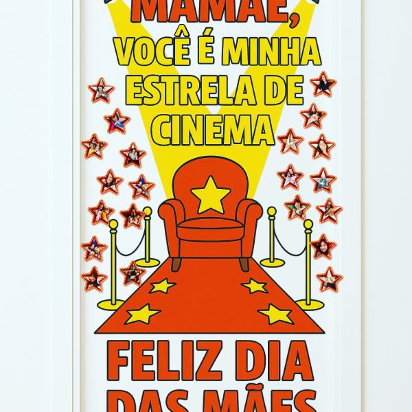 PAINEL DE PORTA/ PAREDE DIA DAS MÃES: “MAMÃE, VOCÊ É MINHA ESTRELA DE CINEMA”