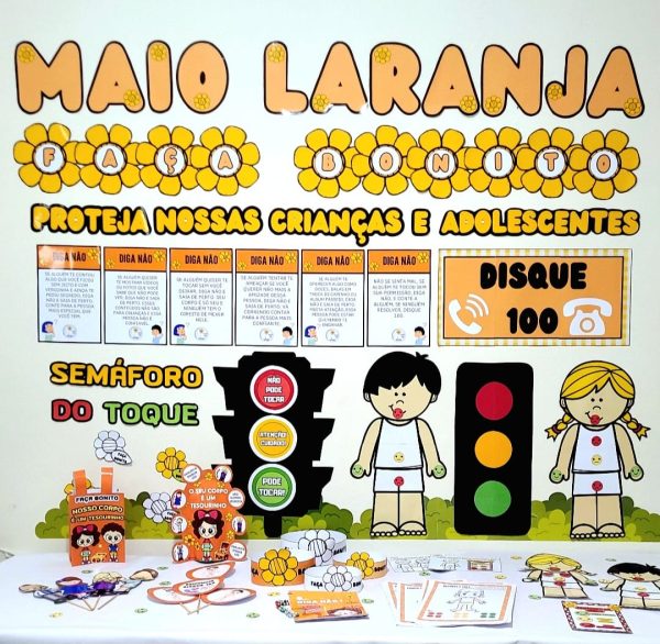 KIT MAIO LARANJA - NOSSO CORPO É UM TESOURINHO