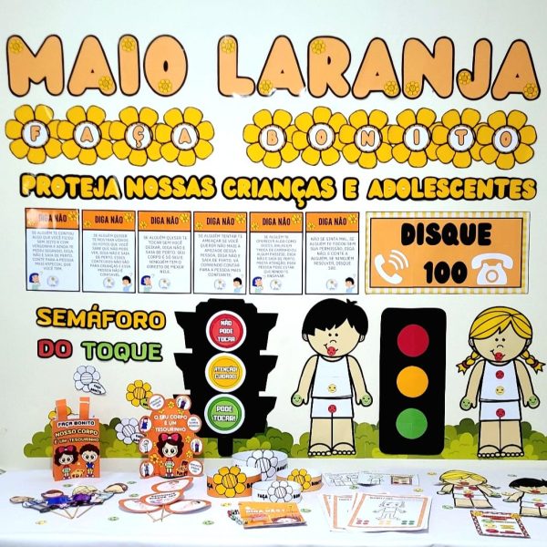 KIT MAIO LARANJA - NOSSO CORPO É UM TESOURINHO