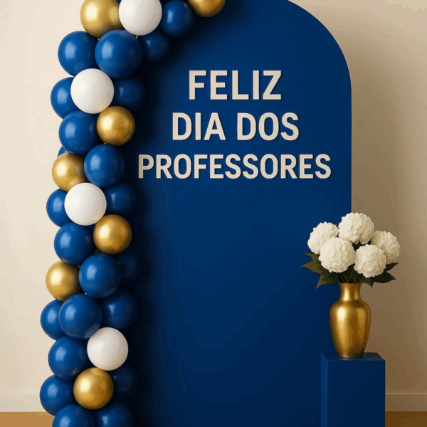 PAINEL DIA DOS PROFESSORES: AZUL