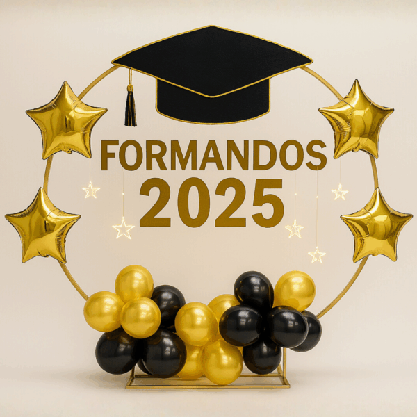 PAINEL FORMATURA - ARCO DE ESTRELAS