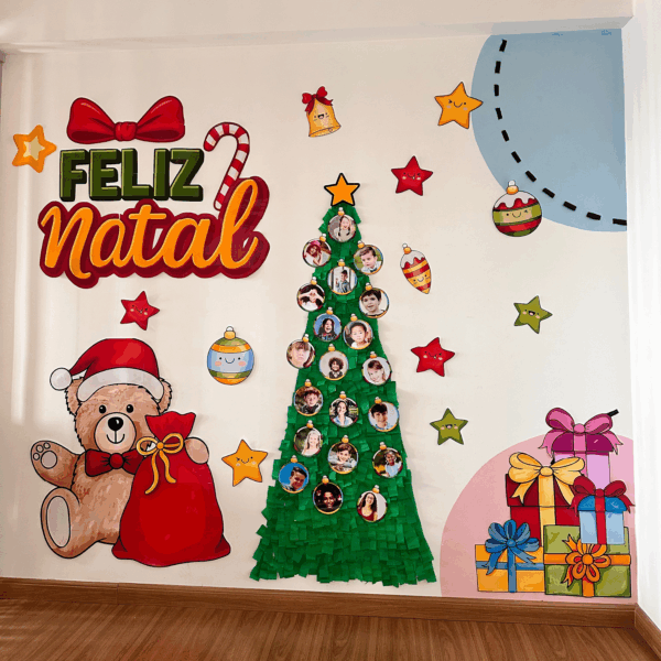 PAINEL GIGANTE CENÁRIO FELIZ NATAL